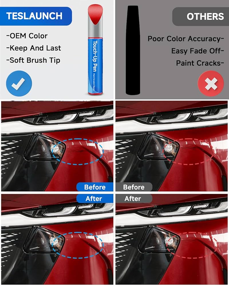 ダパンプ　RED Amazon.com: RSACET 41V Soul Red Metallic Tricoat Touch Up